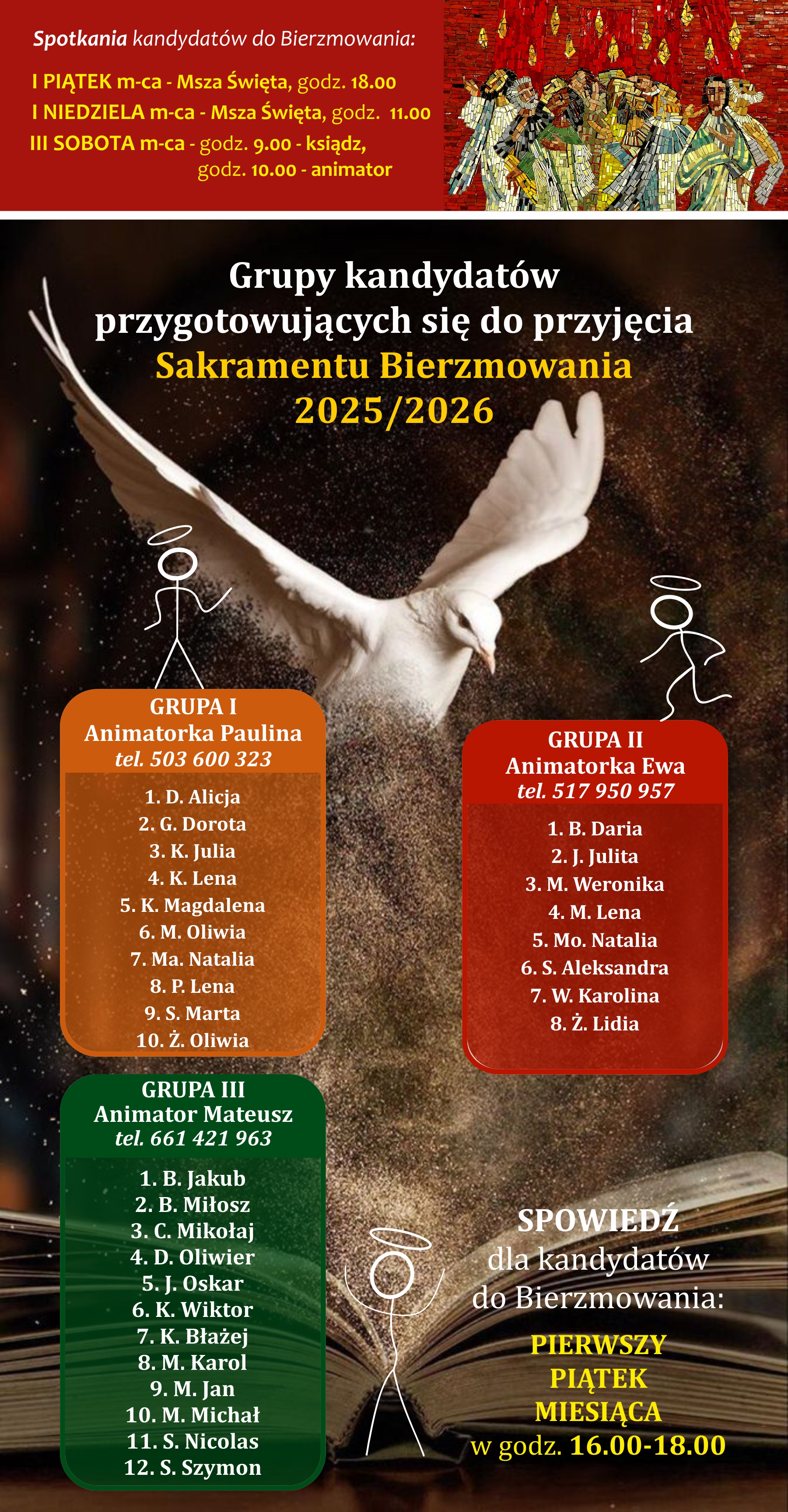 Bierzmowani klasy VIII 022026